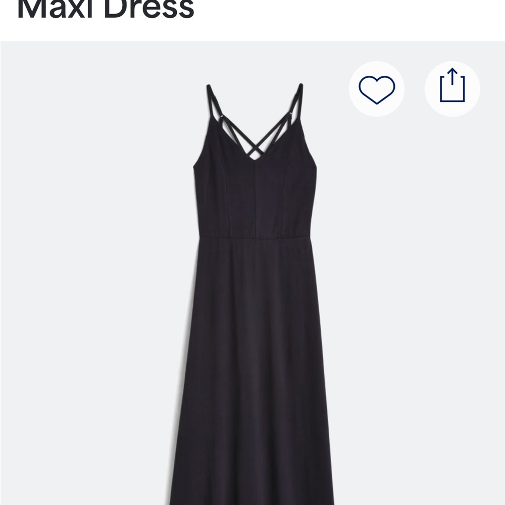 Market & Spruce Black Strappy Maxi Dress
